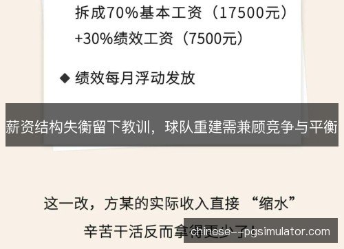 薪资结构失衡留下教训，球队重建需兼顾竞争与平衡